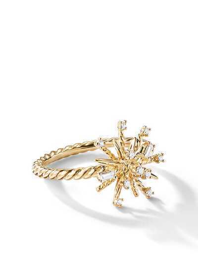 David Yurman кольцо Supernova из желтого золота с бриллиантами