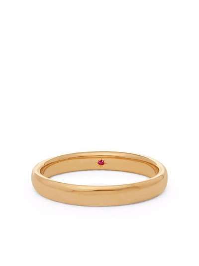 Annoushka обручальное кольцо из желтого золота с рубином