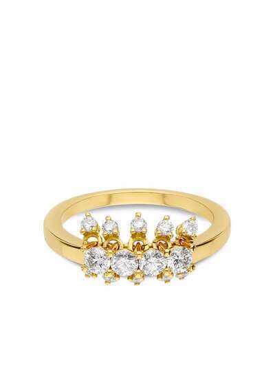 Delfina Delettrez кольцо Dancing Diamonds из желтого золота