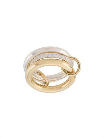 Spinelli Kilcollin кольцо Libra SP из желтого золота и серебра с бриллиантом