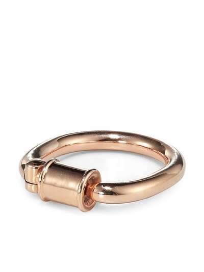 Marla Aaron кольцо Trundle Lock из розового золота