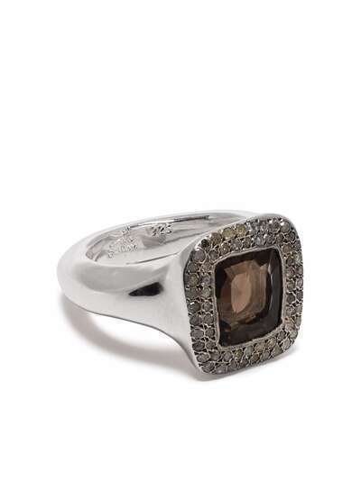 Rosa Maria серебряное кольцо с бриллиантами и камнем