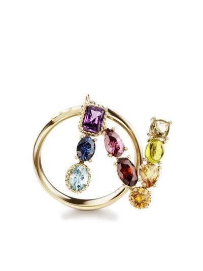 Dolce & Gabbana кольцо Rainbow Alphabet N из желтого золота