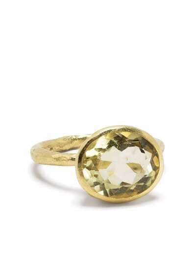 DISA ALLSOPP кольцо из желтого золота с кварцем