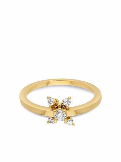 Delfina Delettrez кольцо Dancing Diamonds из желтого золота