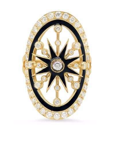 Colette кольцо из желтого золота с бриллиантами