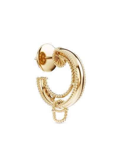 Dolce & Gabbana серьга-кольцо Alphabet из желтого золота