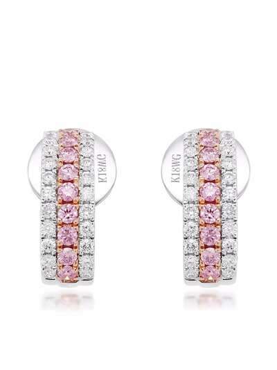 HYT Jewelry серьги-гвоздики Argyle Pink из золота с бриллиантами