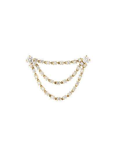 Anita Ko золотые серьги-кольца Bianca с бриллиантами
