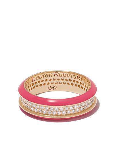 Lauren Rubinski кольцо из желтого золота с бриллиантами