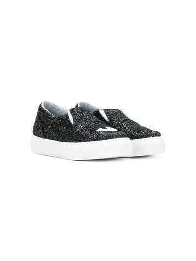 Chiara Ferragni Kids слипоны 'Flirting' CFB005KNERO