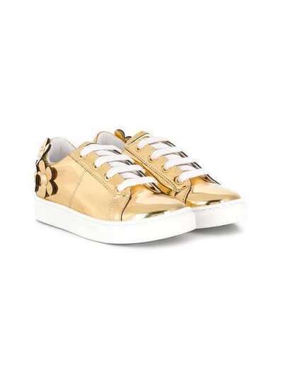 Little Marc Jacobs Girls Gold Daisy Trainers W1908956C