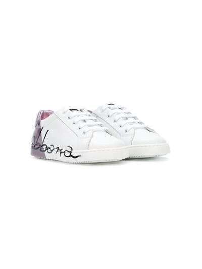 Dolce & Gabbana Kids кроссовки в двух тонах с логотипом DA0608AI053