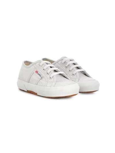 Superga Kids кроссовки на шнуровке с эффектом металлик S002J20