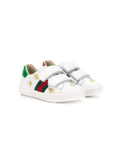 Gucci Kids кроссовки с вышивкой 5087800II40
