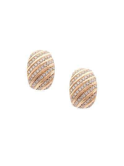Dana Rebecca Designs 14kt rose gold diamond earrings