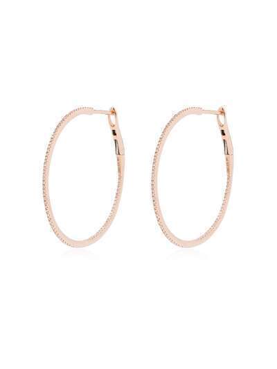 Dana Rebecca Designs серьги-кольца из розового золота с бриллиантами
