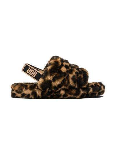 UGG Kids сандалии Fluff Yeah из овчины