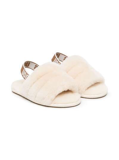 UGG Kids сандалии Fluff Yeah с ремешком на пятке