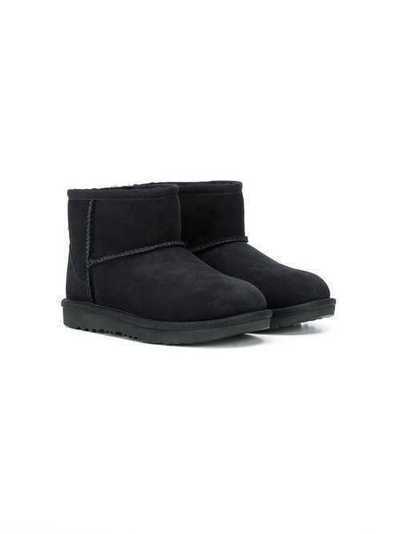 UGG Kids однотонные сапоги 1017715SUEDEBLACK