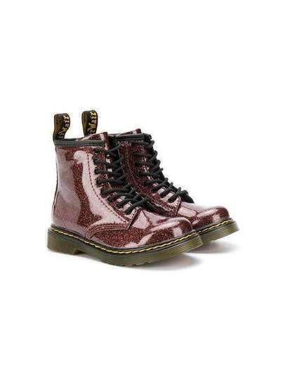 Dr. Martens Kids ботинки 1460 с блестками 1460GLITTERROSEBROWN