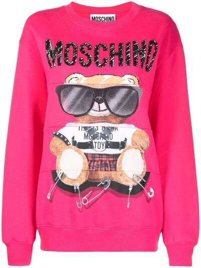 Moschino толстовка Teddy Bear с логотипом