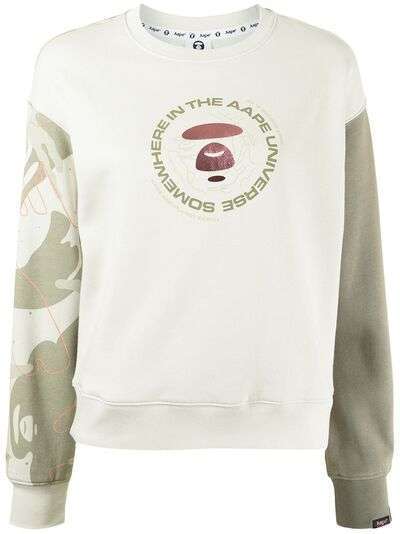 AAPE BY *A BATHING APE® толстовка Somewhere Universe с логотипом