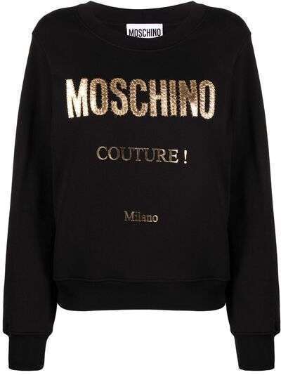 Moschino толстовка Couture с вышитым логотипом