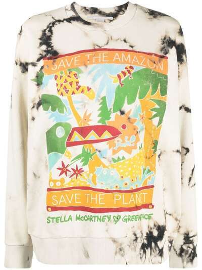 Stella McCartney толстовка с принтом из коллаборации с Greenpeace