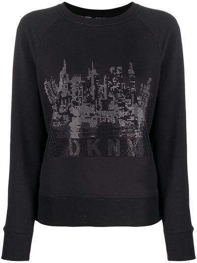 DKNY толстовка с кристаллами