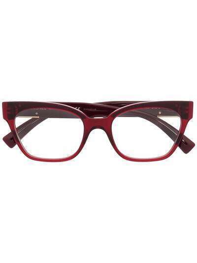 Versace Eyewear очки в квадратной оправе с тисненым логотипом