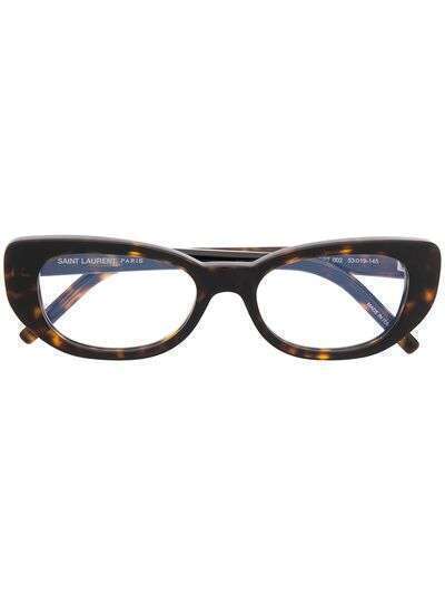 Saint Laurent Eyewear очки в прямоугольной оправе черепаховой расцветки