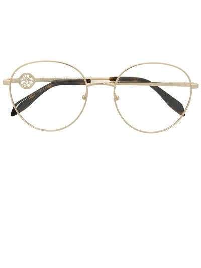 Alexander McQueen Eyewear очки в круглой оправе