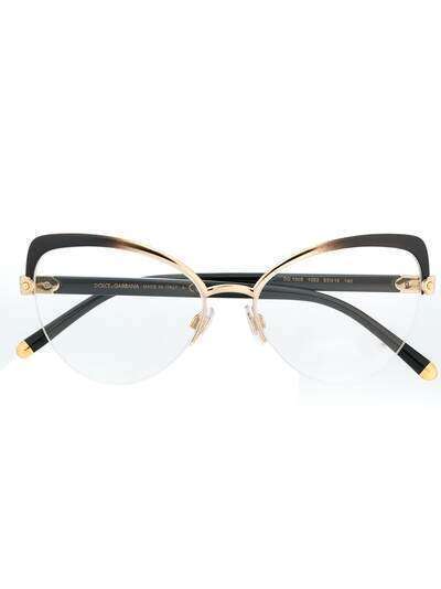 Dolce & Gabbana Eyewear очки в оправе 'кошачий глаз'