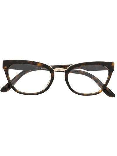 Dolce & Gabbana Eyewear очки DG3335 в оправе 'кошачий глаз'