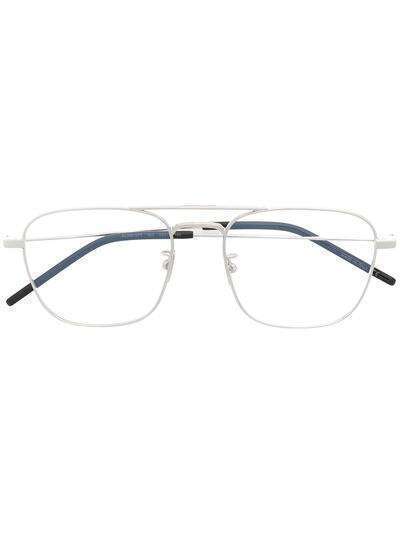 Saint Laurent Eyewear солнцезащитные очки-авиаторы SL309 с двойным мостом