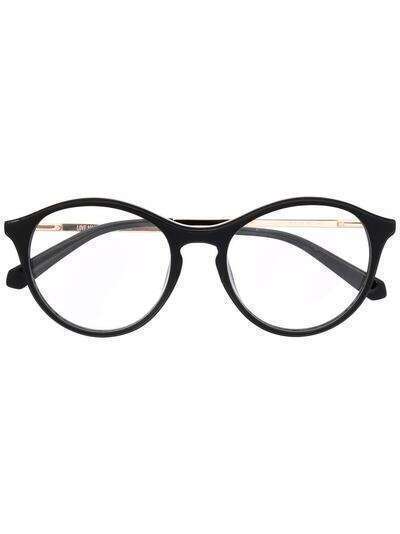 Love Moschino солнцезащитные очки в круглой оправе с логотипом
