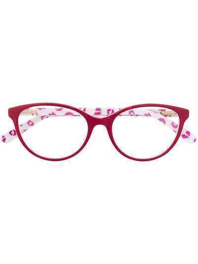 Love Moschino очки в оправе 'кошачий глаз' с принтом