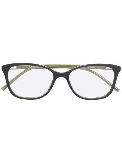 DKNY очки в двухцветной квадратной оправе