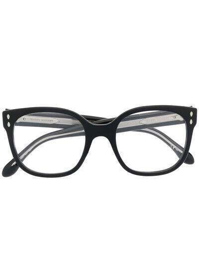 Isabel Marant Eyewear очки в квадратной оправе с тисненым логотипом