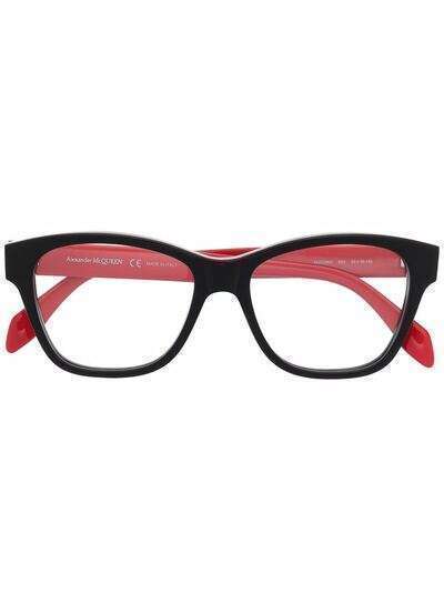Alexander McQueen Eyewear очки в квадратной оправе