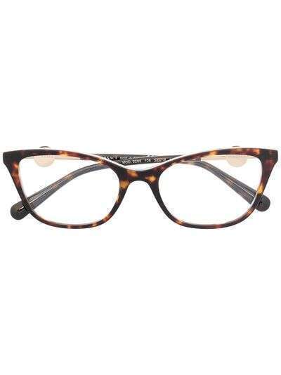Versace Eyewear очки в оправе 'кошачий глаз' черепаховой расцветки