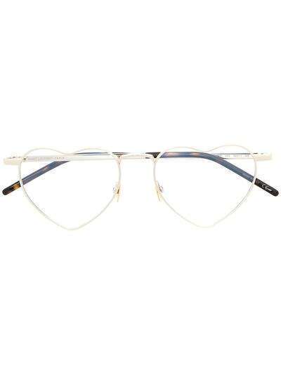 Saint Laurent Eyewear очки с оправой в форме сердца