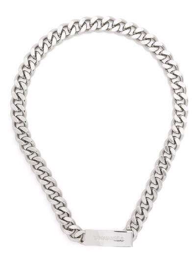Dsquared2 logo plaque chain-link necklace