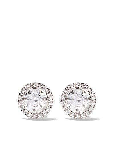 De Beers 18kt white gold My First De Beers Aura diamond stud earrings