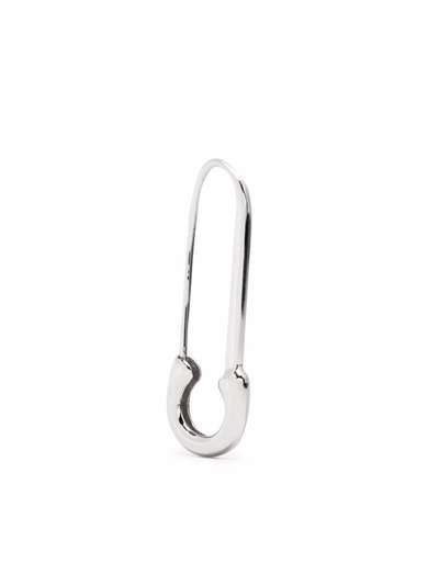 Djula серьга Safety Pin из белого золота