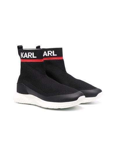 Karl Lagerfeld Kids кроссовки-носки Karl