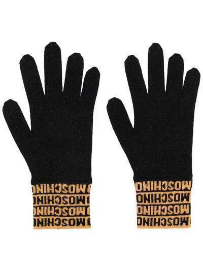 Moschino перчатки с логотипом