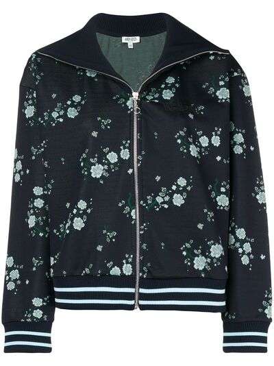 Kenzo куртка-бомбер с цветочным принтом