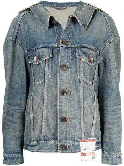 Maison Mihara Yasuhiro джинсовая куртка оверсайз с эффектом потертости